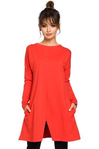 Red Flared Casual Tunic