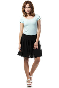 Black Polka Dotted Cute Mini Skirt