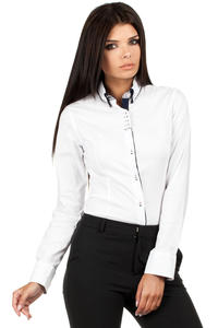 White Button Down Collar Executive Shirt