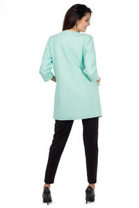 Mint Green Stylish Spring Style 3/4 Sleeves Coat with Chains