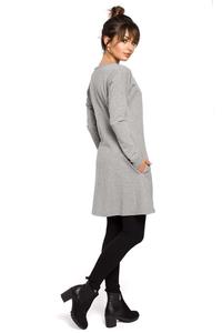Grey Flared Casual Tunic