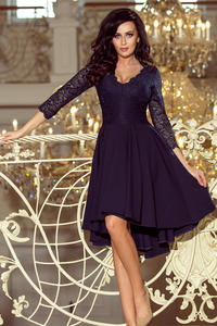 Dark Blue Evenig Lace Dress