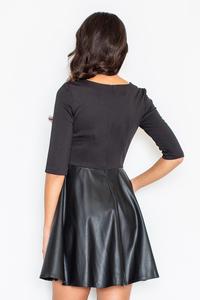 Black Miss Delighted Kelly Skater Dress