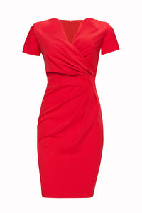 Wrap Around  Red Dress Plus Size