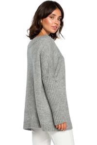 Grey Simple Fall Sweater