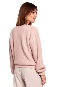 Pink V-Neck Short Cardigan