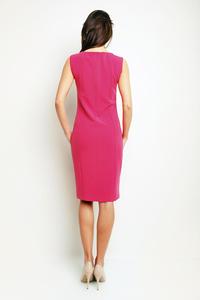 Pink&Red Simple Sleeveless Dress