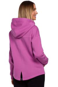 Knitted Sweatshirt Adjustable Hood (Lavender)