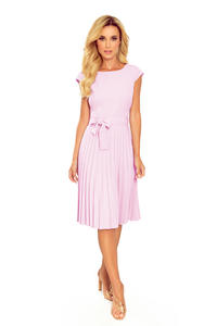 Purple Cocktail Pleated Dress