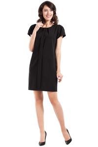 Black Simple Style Short Sleeves Dress