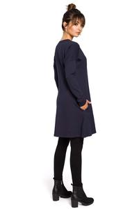 Navy Blue Flared Casual Tunic