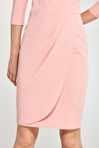 Pink Classic Office Style Dress