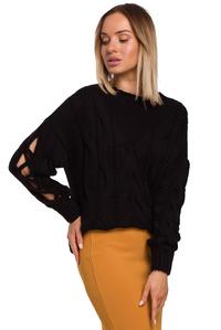 Warm Boat Neck Sweater (Black)