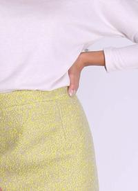 Lime Pencil Midi Skirt from Buckle Fabric