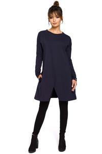 Navy Blue Flared Casual Tunic