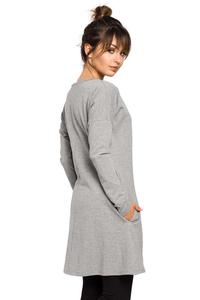 Grey Flared Casual Tunic