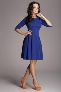 Blue Giggly Fashion Flared Skirt Dress