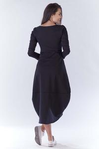 Black Long Sporty Bauble Dress
