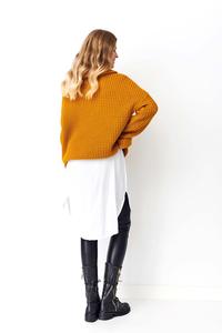 Mustard Oversize Turtleneck Sweater
