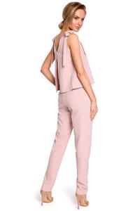 Powdre Pink Elegant Ladies Jumpsuit with Bows