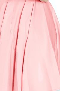 Pink Elegant Dress Flared on Wide Straps