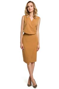 Cinnamon Elegant Pencil Sleeveless Dress