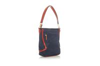 Dark Blue Casual Hand/Shoulder Bag with Contrasting Details