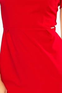 Red Classic Mini Short Sleeves Dress