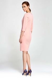 Pink Classic Office Style Dress