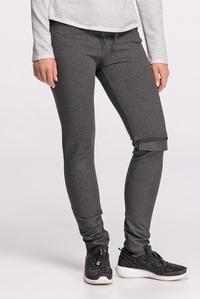 Dark Grey Fitted Ladies Jogger Pants