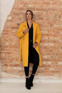 Long Women Coat Yellow