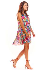 Colourful Flowered Dress Summer Style