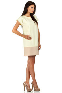 Yellow Pastel Lovely Straight Cut Lovely Dress