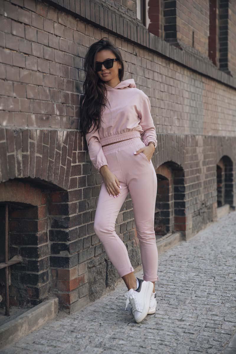 Pink Sportsuit Hoodie and Slim Joggers
