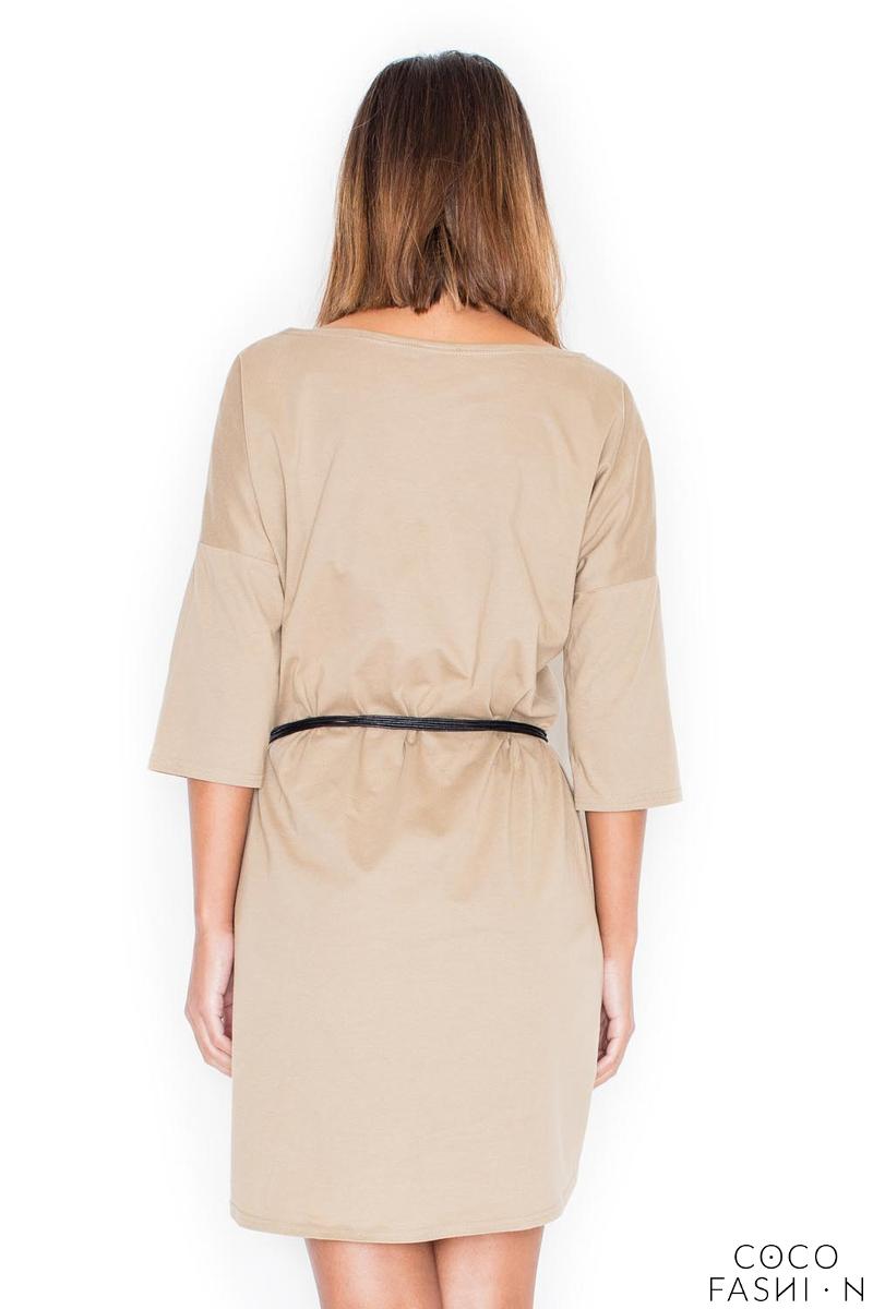 beige casual dress